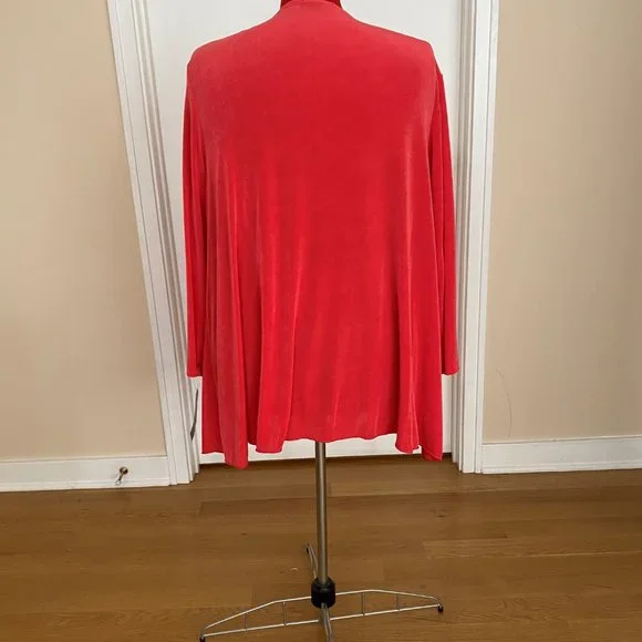 Vikki Vi Bright Red Duster 2X - Picture 7 of 8